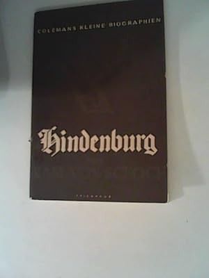 Seller image for Hindenburg for sale by ANTIQUARIAT FRDEBUCH Inh.Michael Simon