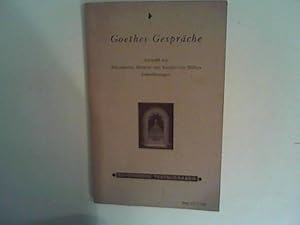 Image du vendeur pour Goethes Gesprche mis en vente par ANTIQUARIAT FRDEBUCH Inh.Michael Simon