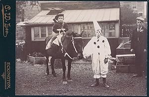 Circus Clown Eckington Derby Victorian Antique Cabinet Card Photo