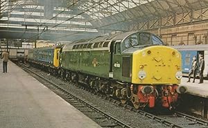 D306 Class 40 Train at Manchester Piccadilly Station 1981 Postcard
