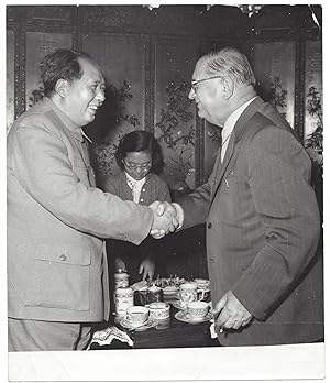 A Collection of 10 Official Photos of the Meetings Between Chinese and Hungarian Communist Leader...