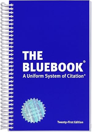 The Bluebook. A Uniform System of Citation. 21st Edition. 2020. NEW