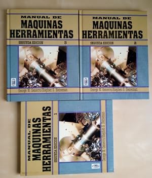 Bild des Verkufers fr MANUAL DE MAQUINAS HERRAMIENTAS. 3 TOMOS zum Verkauf von LIBRERIA TORMOS