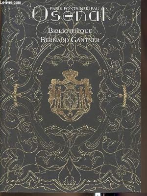 Seller image for Catalogue de vente aux enchres/10-12-13 novembre 2002- Fontainebleau- Bibliothque Bernard Gantner for sale by Le-Livre