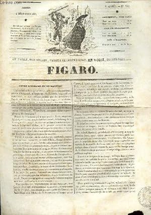 Figaro Ve année, n°335, samedi 4 décembre 1830. by Collectif: (1830 ...