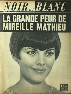 Magazine "Noir et Blanc" n°1125 (1966) : "La grande peur de Mireille Mathieu"