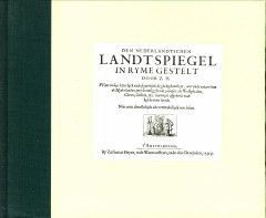 Imagen del vendedor de Den Nederlandtschen landtspiegel in ryme gestelt a la venta por Antiquariaat Parnassos vof