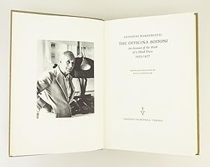 Imagen del vendedor de THE OFFICINA BODONI: AN ACCOUNT OF THE WORK OF A HAND PRESS, 1923-1977 a la venta por Phillip J. Pirages Rare Books (ABAA)