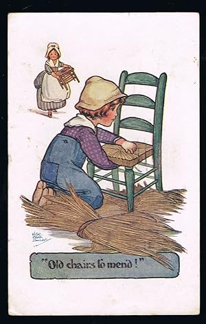 Image du vendeur pour Old Chairs to Mend Postcard mis en vente par Jenny Wren Books