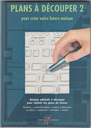 Plans à découper 2-Dessins adhésifs à découper pour réaliser les plans de votre maison