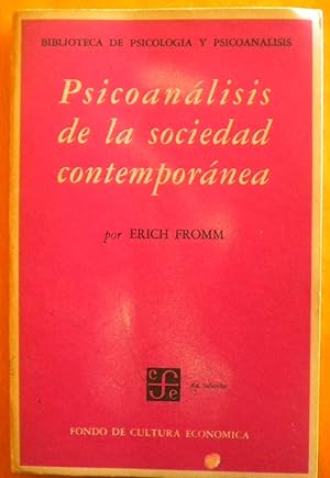 Psicoanálisis de la sociedad contemporánea