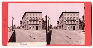 Seller image for Stereo-Fotografie G. Brogi, Firenze, Ansicht Florenz, Grand Hotel de la Paix for sale by Bartko-Reher