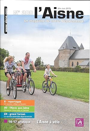 Magazine "L'Aisne" n°208 - L'AISNE A VÉLO