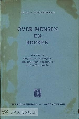 Seller image for OVER MENSEN EN BOEKEN for sale by Oak Knoll Books, ABAA, ILAB