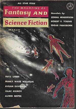 Bild des Verkufers fr The Magazine of FANTASY AND SCIENCE FICTION (F&SF): March, Mar. 1962 zum Verkauf von Books from the Crypt
