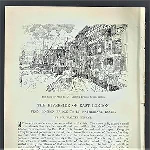Image du vendeur pour The Riverside Of East London From London Bridge To St. Katherine's Docks mis en vente par Legacy Books II