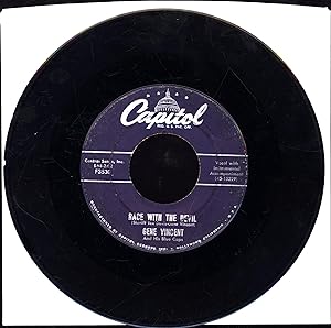 Race With The Devil / Gonna Back Up Baby (45 RPM GENE VINCENT ROCK 'N ROLL 'SINGLE')