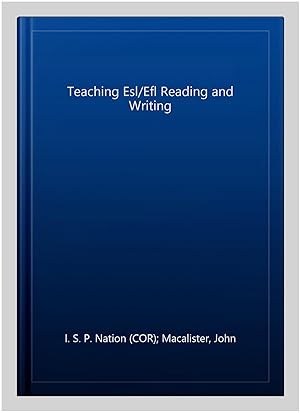 Seller image for Teaching ESL/EFL Reading and Writing for sale by GreatBookPrices