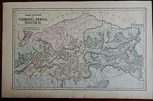 Roman Provinces of the Alps Vindelicia Rhaetia Noricum historical map