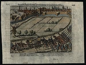 Antwerp Belgium 1616 city view van Egmont military caravan Phillip II Baudart