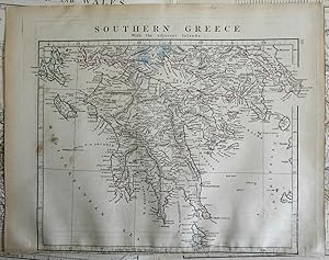 Kingdom of Greece Morea Livadia Sparta Corinth 1828 Arrowsmith engraved map