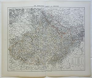 Austrian Crown Lands Moravia Silesia Brunn 1874 Flemming detailed large map