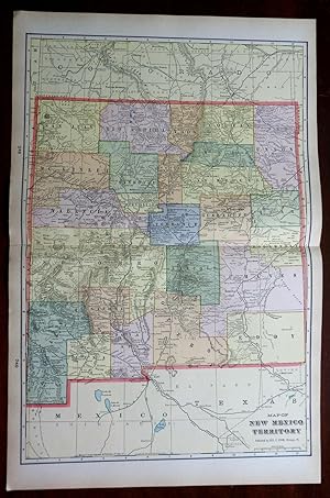 New Mexico Territory 1903 large detailed Cram double page map