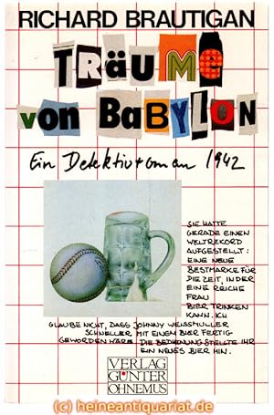 Seller image for Trume von Babylon. Ein Detektivroman 1942. Aus dem Amerikanischen von Gnter Ohnemus. for sale by Heinrich Heine Antiquariat oHG