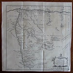 Sanaga Kontu Gayaga Gold Bambuk Galam West Africa 1745 Kitchin fine engraved map