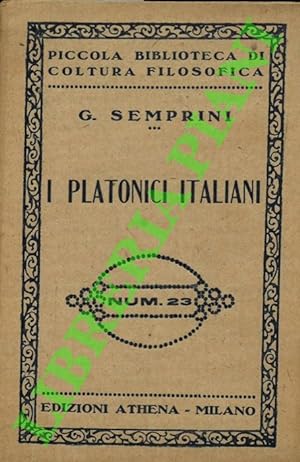 I platonici italiani.