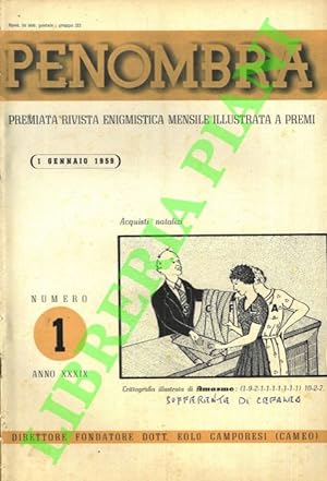 Penombra. 1959. Premiata rivista enigmistica mensile illustrata.