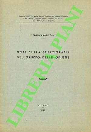 Note sulla stratigrafia del Gruppo delle Grigne.