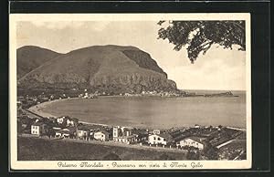Cartolina Palermo-Mondello, Panorama con vista di Monte Gallo
