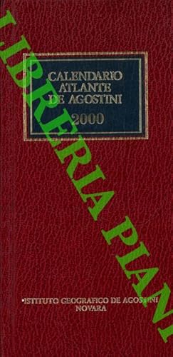 Calendario Atlante De Agostini. 2000, Anno 96°.