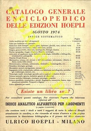 Catalogo generale delle edizioni Hoepli. Maggio 1973.