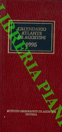 Calendario atlante De Agostini. 1995. Anno 91°.