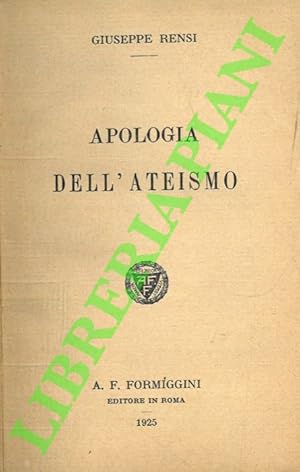 Apologia dell'ateismo.