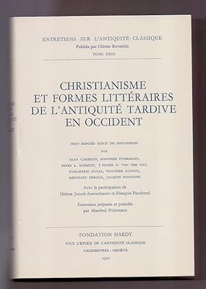 Bild des Verkufers fr Porphyre. Huit exposs suivis de discussions. Vandoeuvres-Genve, 30 aot - 5 septembre 1965. Entretiens sur l`Antiquit Classique Tome XII. zum Verkauf von Die Wortfreunde - Antiquariat Wirthwein Matthias Wirthwein