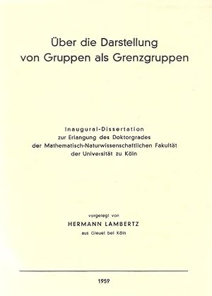 Über die Darstellung von Gruppen als Grenzgruppen. (Dissertation).