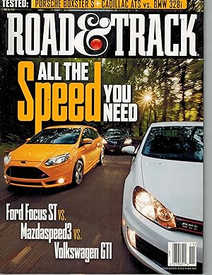 Seller image for Road & Track Magazine November 2012 Vol 64 No 3 for sale by ! Turtle Creek Books  !