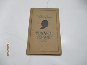 Immagine del venditore per Matthias Claudius. Wandsbecker Botschaft. Gedichte. Lieder. Gedanken. venduto da Ottmar Mller