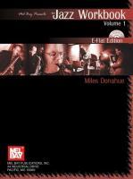 Seller image for The Jazz Workbook, Volume 1: E-Flat Edition [With CD] for sale by moluna