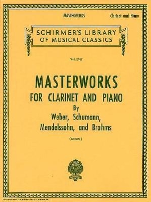 Bild des Verkufers fr Masterworks for Clarinet and Piano zum Verkauf von moluna