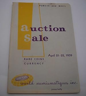 Auction Sale Rare Coins and Currency, April 21-22, 1959