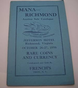 Mana-Richmond Auction Sale Catalogue, October 26-27, 1956