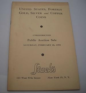 United States, Foreign Gold, Silver and Copper Coins Public Auction Sale, February 26, 1955