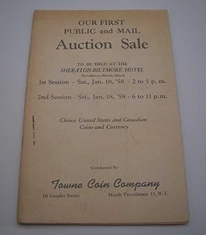 Towne Coin Company: Our First Public and Mail Auction Sale, January 1958