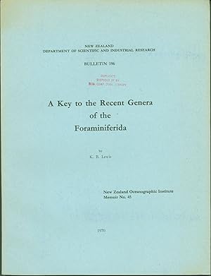 A Key to the Recent Genera of the Foraminiferida