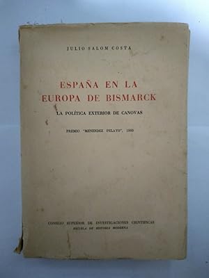 Imagen del vendedor de Espaa en la Europa de Bismarck a la venta por Libros Ambig