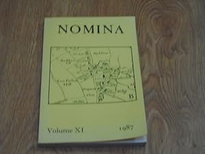 Seller image for Nomina A Journal of Name Studies Relating to great Britain and Ireland Volume XI 1987 for sale by Dublin Bookbrowsers